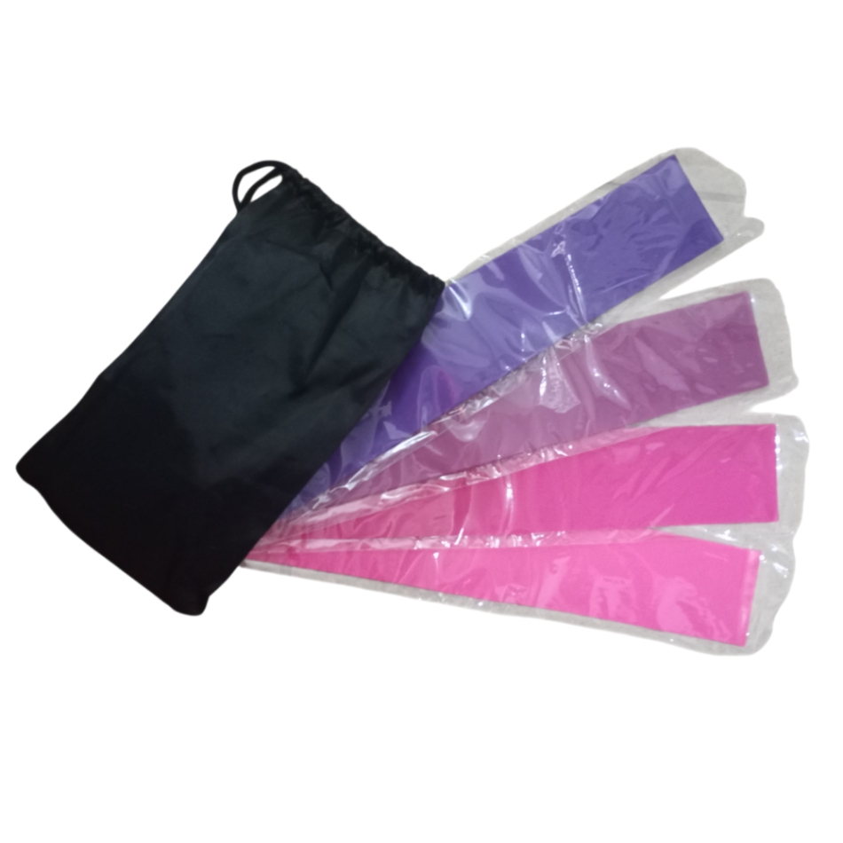 Fitnesz mini band erősítő gumiszalag 4db-os szett demo